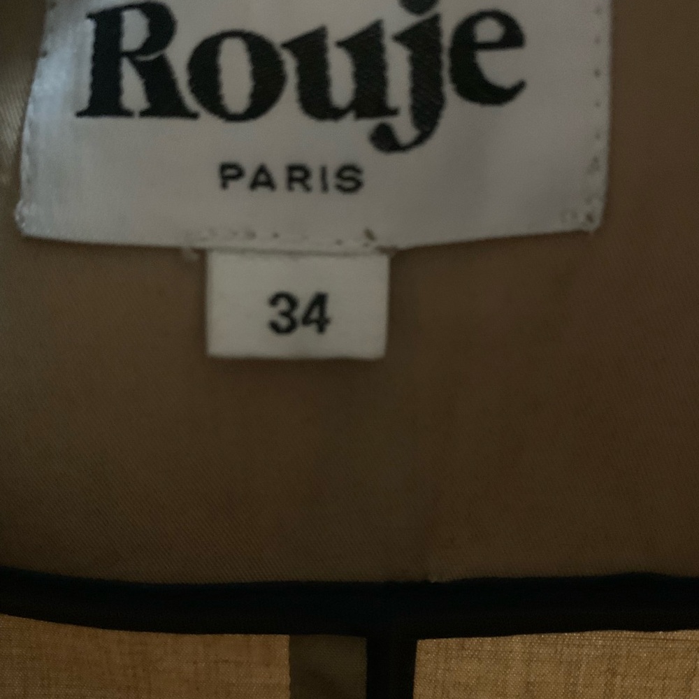 RARE NWT Rouje John Short Belted Trench Coat - Picture 14 of 14